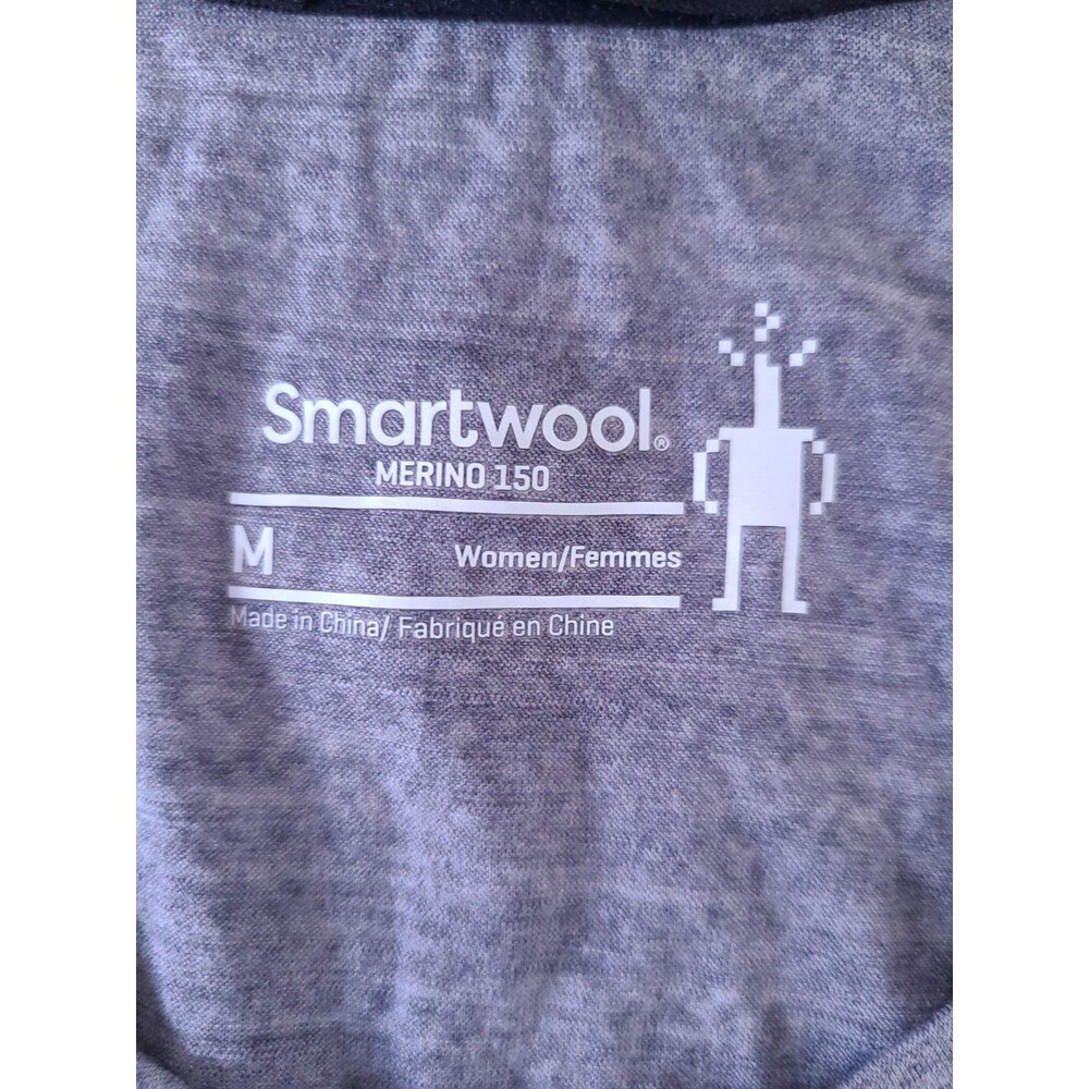 SmartWool Gray Merino 150 Shirt Size M Base Layer Long Sleeve Crew - Picture 3 of 8